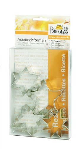 Birkmann 160033 Ausstechfomen-Set Himmelsk&ouml;rper, 4-teilig, in Klarsicht-Box, Rezepten, Wei Preisvergleich