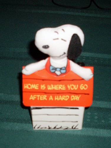 RARE! Peanuts SNOOPY Soft Cloth DOLL in HOUSE by Applause images