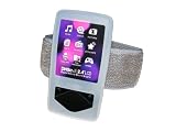 CLEAR Silicone Skin Case Cover and Sports Gym Jogging Armband for Samsung YP-Q1 MP3 Player 4GB, 8GB & 16GB + Screen Protector