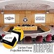 Clarion 16:9 Fixed Wall Projection Screen with Vel-tex Clarion 16:9 Fixed Wall Projection Screen with Vel-tex