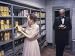 First Lady Mamie Eisenhower Looking over Canned Stock with Major-Domo Charles Ficklin...