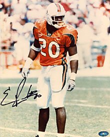 Ed Reed #20 Autographed / Signed Miami Hurricanes College Football 8x10 Photo