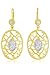 Cable Sterling Silver Filigree Two Tone Oval Euro title=