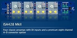 Focusrite ISA428 MkII Four-Channel Mic Preamp Supporting Optional Eight-Channel A-D Converter