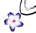 Fimo Flower Pendant (3.6cm) on Black Suede Effect Chain (44cm) Supplied in Gift Pouch