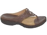 : Clarks Women's Avoca Thong Sandal,Dark Brown,6 M