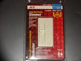 Dimmer Switches: Ace Slide Non-Preset Dimmer Decorator Series 3138310 Reductor 600 wat 120v ac Almond single pole Unipolar a6421A-K Switch 6421AS