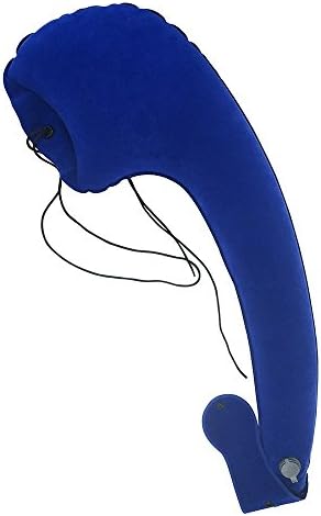 Henlena Inflatable Travel Pillow Ergonomic Neck Pillow - The Most Comfortable Travel Pillow-Blue