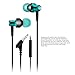 Earphone, iRAG® RLaB EXT3000A Premium Earbud with Volume Slider & Microphone Stereo, Noise Isolating Headphone Headset - Made for iPhone | iPod | iPad | Android Smartphone | MP3 Player | Tablet | Laptop | Macbook (Green/Black)