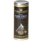 Harrisons & Crosfield Earl Grey, Pyramid Silken Tea Sachets, 16-count, 1.6-Ounce Caddy (Pack of 3)