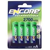 Encore EN0002 - 4 x 2500mAh AA Ni-MH Rechargeable Batteries