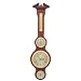 Banjo Weather Station Barometer with Clock Mahogany