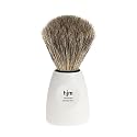 M&Uuml;HLE "hjm" Pure Badger Hair Shaving Brush with White  Handle &Oslash;21