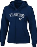 41Vvyi%2BOYwL. SL160  plus size woman clothing|New York Yankees Womens Plus Size Navy Full Zip Hooded Sweatshirt