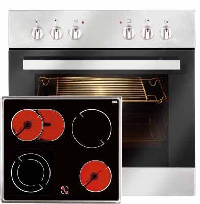 Amica EHC12260E Einbauherd-Set / A /Heißluft: 0.79 kWh, Konventionell: 0.95 kWh / 53 L / 6 Beheizungsarten