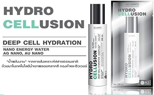 Hydro Cellusion Deep Cell Hydration Nano Energy Water Spray By SOL Cosmetic 60ml [Get Free Tomato Facial Mask + Free Gift Arche Pure Pearl Cream Acne Freckles & Dark Spots 3g.(can Be Used As Foundation Cream, Before Make up Your Face Revent Acne, Freckles, Melasm and Dark Spots From Recurring.)]