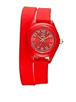 Light Time Reloj Silicona Rojo