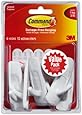 Command Medium Hooks, White, 6-Hook
