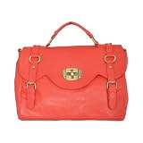 Cross Body / Shoulder Fashion Satchel Bag Coral