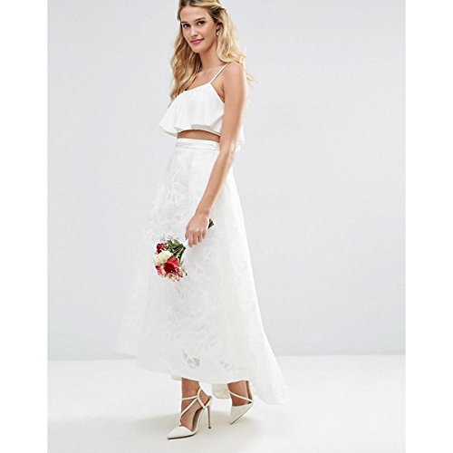 エイソス ボトムス スカート ASOS BRIDAL Full lace Prom Skirt Ivory [並行輸入品]