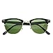 zeroUV - Vintage Half Frame Semi-Rimless Horn Rimmed Style Classic Optical RX Sunglasses