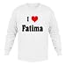 I Love/Heart Fatima Adult Long Sleeve T-Shirt Various Colors