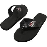 NHL Phoenix Coyotes Women's Sequin Strap Flip Flops - Black (5/6)