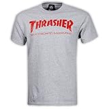 Thrasher Mag Logo Short Sleeve T-Shirt (Heather Grey)