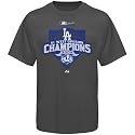 Majestic L.A. Dodgers Charcoal 2009 NL West Division Champs T-shirt
