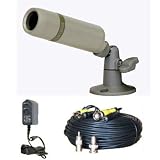 3.6mm Lens Sony CCD Bullet Weatherproof Camera With Free Camera Power Supply and 100ft Video Power Cable BC21sKC 1ON