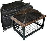 Outdoor Rectangle Fire Pit Table Vinyl Cover
