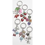 Multi-Coloured Enamel Candy Charm Keyring TF143
