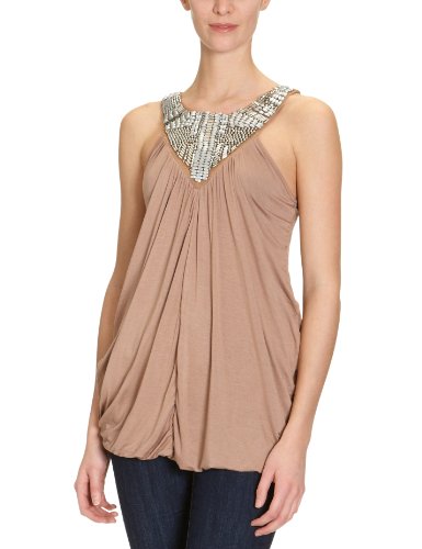 One Green Elephant Damen Top TS2543/001 BEXHILL, Gr. 38 (M), Braun (70080) Preisvergleich