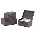 WENKO 4260020100 Aufbewahrungsbox Libert� L - atmungsaktives Vlies, 44 x 19 x 33 cm, grau