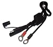 Battery Tender 081-0069-6 Ring Terminal Harness with Black Fused 2-Pin Quick Disconnect Plug