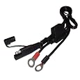 Battery Tender 081-0069-6 Ring Terminal Harness with Black Fused 2-Pin Quick Disconnect Plug