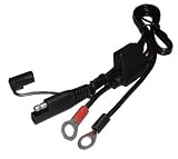 Battery Tender 081-0069-6 Ring Terminal Harness with Black Fused 2-Pin Quick Disconnect Plug