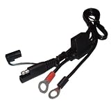 Battery Tender 081-0069-6 Ring Terminal Harness with Black Fused 2-Pin Quick Disconnect Plug