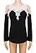 FUNOC  Womens Sexy V-Neck Lace Off Cut Out Shoulder Long Sleeve Tops Shirt (Black)-X-Large