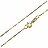 18K Gold Over Sterling Silver 1mm Box Chain Necklace 14" 16" 18" 20" 24" 30"