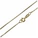 18K Gold Over Sterling Silver 1mm Box Chain Necklace 14" 16" 18" 20" 24" 30"