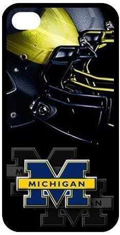 Attractive NCAA Michigan Wolverines Logo Best Rubber And PVC Case For Iphone 4 Or 4S Including Dust Plug