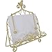Cream Aged Metal Bird Motif Cookbook Book Holder