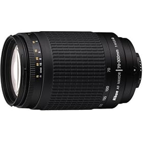 Nikon 70-300mm f 4-5.6G AF Zoom Nikkor Lens (Worldwide), in Black by Nikon