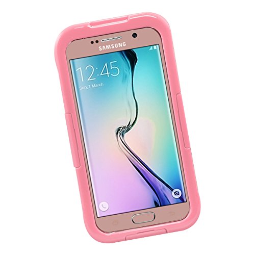 Waterproof Case for Samsung S6, VclooÂ® 20ft Samsung S6 Waterproof Case, Dust Proof, Snow Proof, Shock Proof Case, Heavy Duty Protective Carrying Cover Case for Samsung S6 with Touched Screen Protector (Pink)