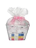 Noa Lily X-Large Layette Gift Basket, Pink Toile, 6 Months