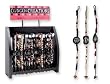 WHOLESALE LOT w/ DISPLAY 96 pc Congo Creations Handwoven Handcarved Tribal Br...