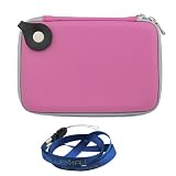GTMax Hot Pink 5-inch Eva Pouch Carrying Case for Garmin nüvi 1490, 1490T, 1450LMT, 1490LMT, XXL 540S, 1100, 1450, 2460LMT, TomTom XXL 540TM 1505TM, 540M , VIA 1505M, 540TM, GO 2535M, VIA 1505T, XXL 540T , XXL 550, Magellan RoadMate 5045-LM, 3030LM, 1470, 1475T(Free BlueMall Strap Lanyard included)