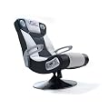 MusicRocker wireless Modell Spacer Schwarz / Wei� (Multimediasessel, Soundsessel, Gaming, Sound Chair, Stereo 2.1 Syste