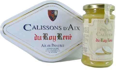 Confiserie du Roy René - Calissons, diamond-shaped box 260g 9.5 oz, Creme+Calisscons... by Roy Rene